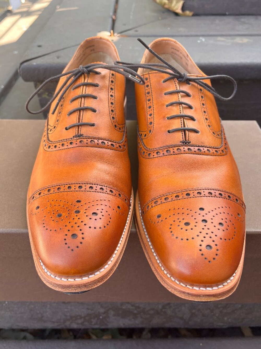 Paul Stuart Tan Cap Toe Shoe